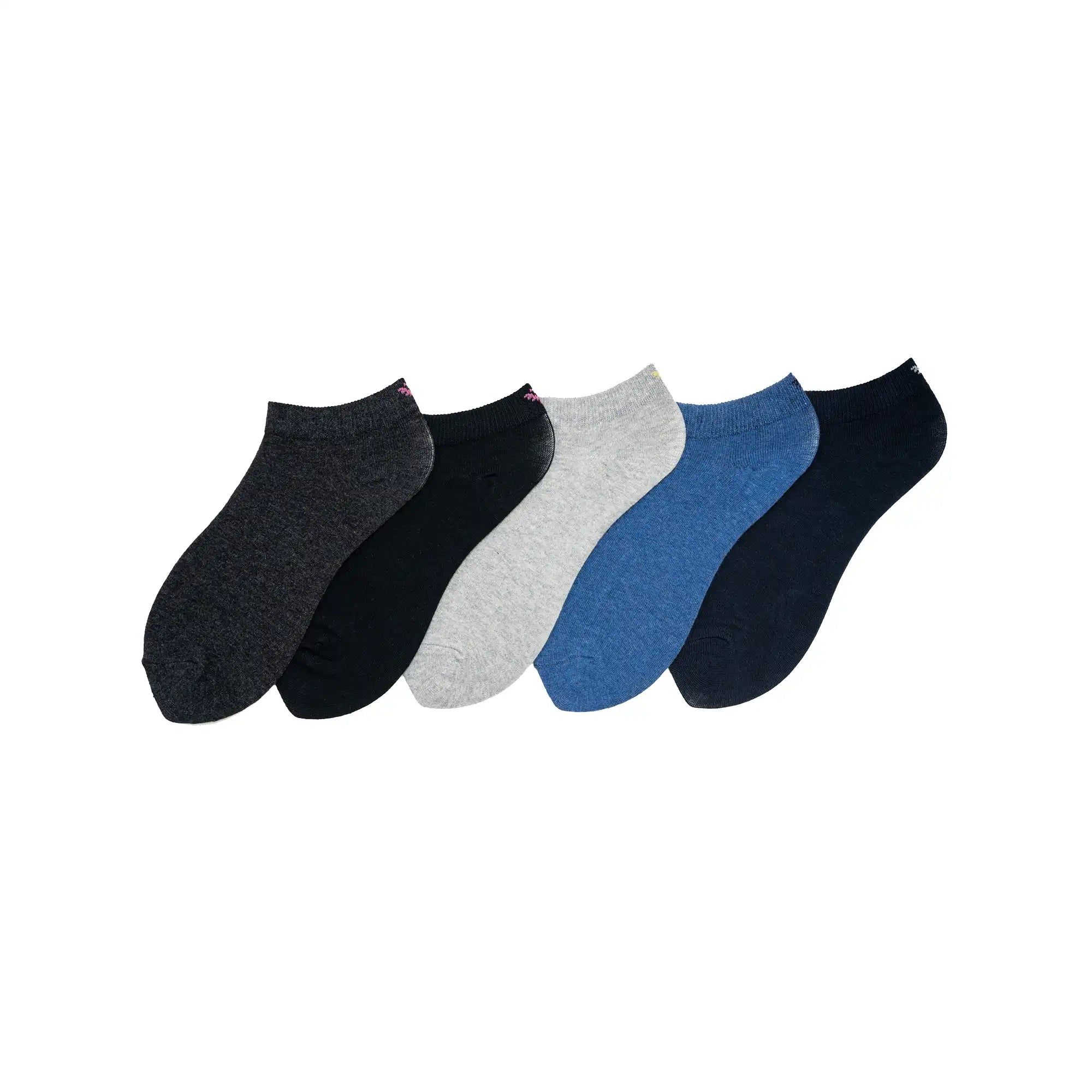 Young Wings Women's_Socks D.Multi Colour Cotton Fabric Design Free Size Low  Ankle Length Casual Wear Socks - Pack of 5, Style no. 6101-W