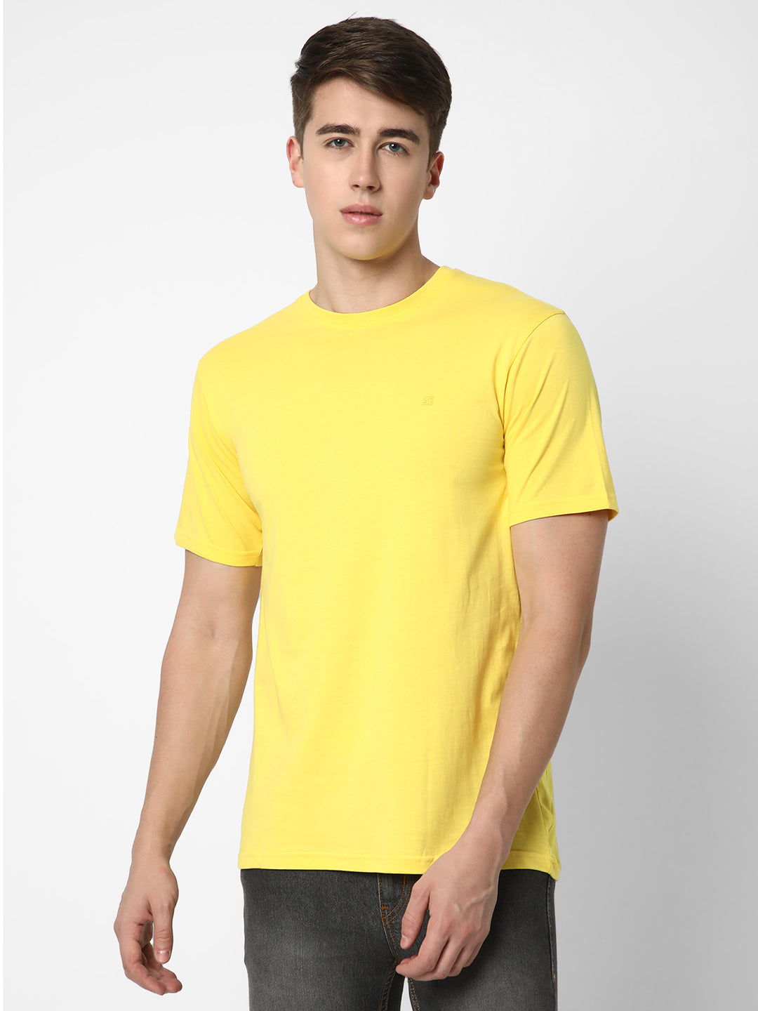 Buy Yellow T-shirt, Men's Casual Half Sleeve Tee