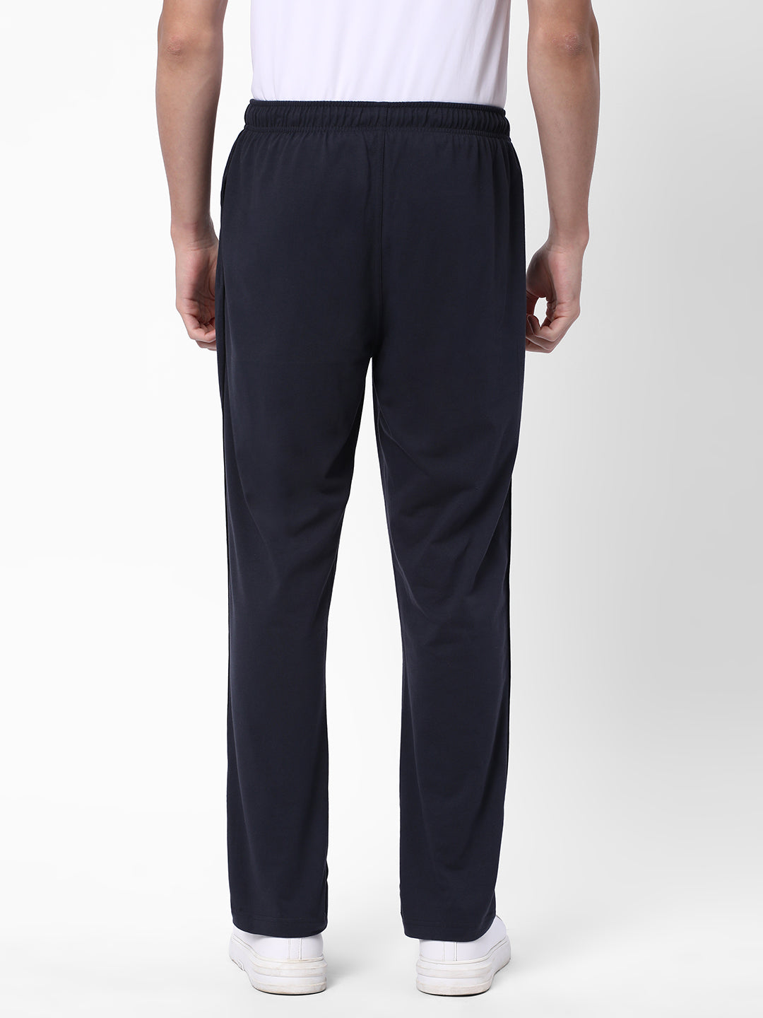 Cotstyle Men's Super Combed Cotton Regular-Fit Track Pants with Side  Pocket, Colour Navy-Style no.TP1101