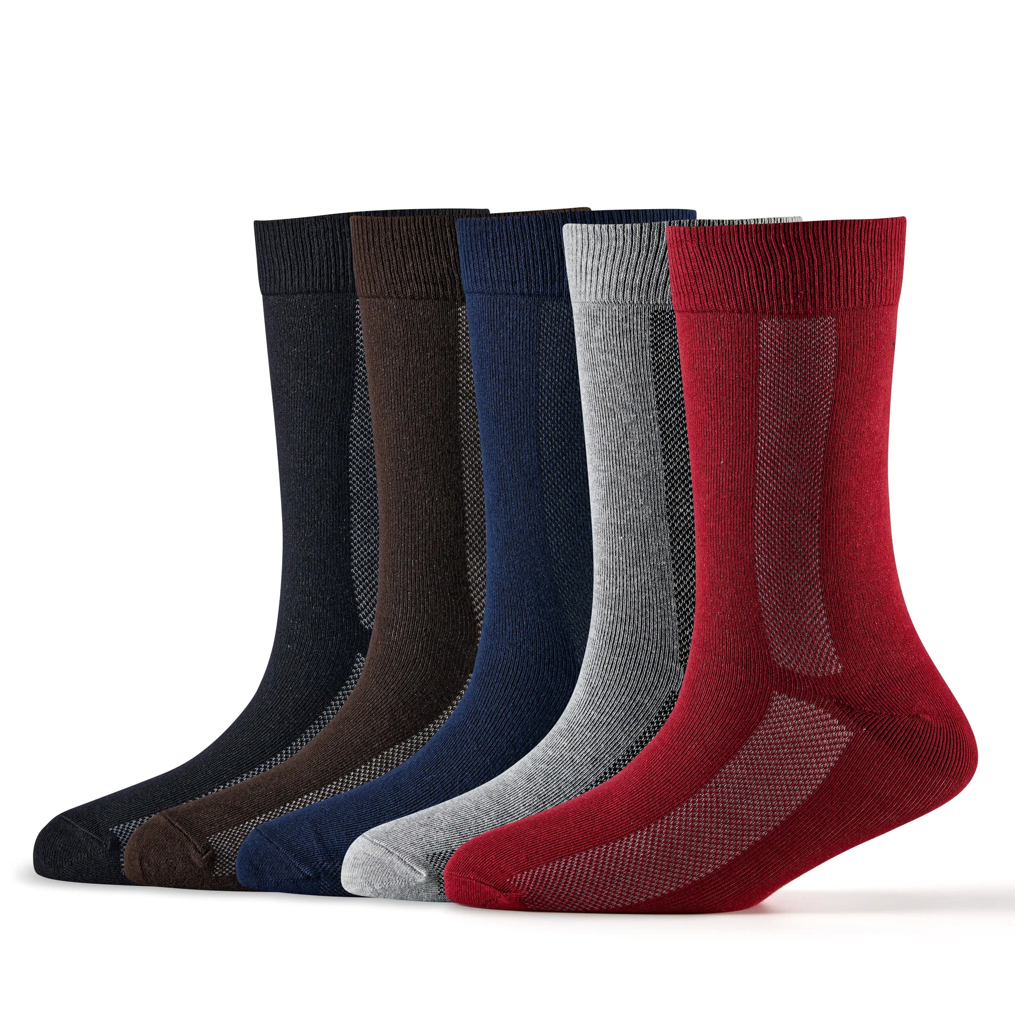 Young Wings Men's_Socks Multi Colour Cotton Fabric Design Free Size Low Ankle Length Casual & Formal Wear Socks - Pack of 5, Style no. 1713-M1