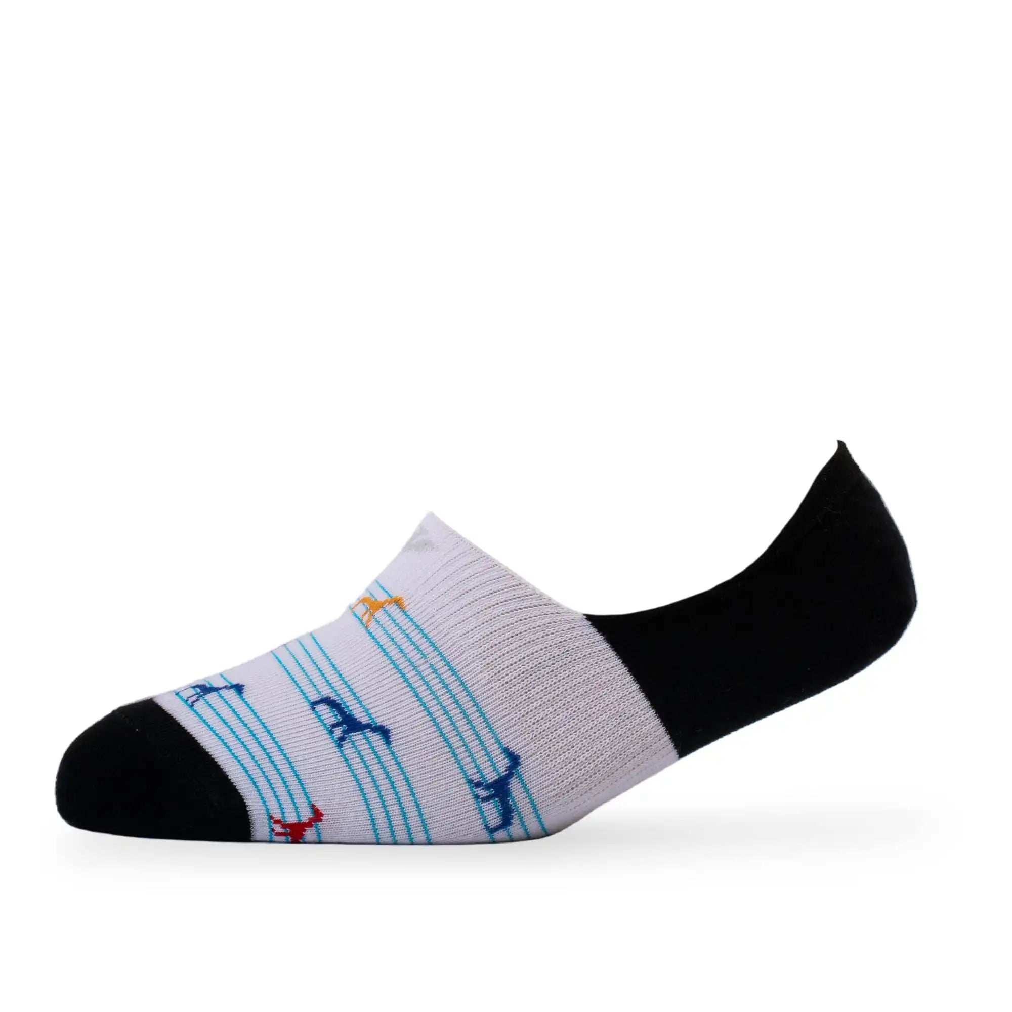 Young Wings Men's_Socks Multi Colour Cotton Fabric Design Free Size Low Ankle Length Casual & Formal Wear Socks - Pack of 5, Style no. 1713-M1